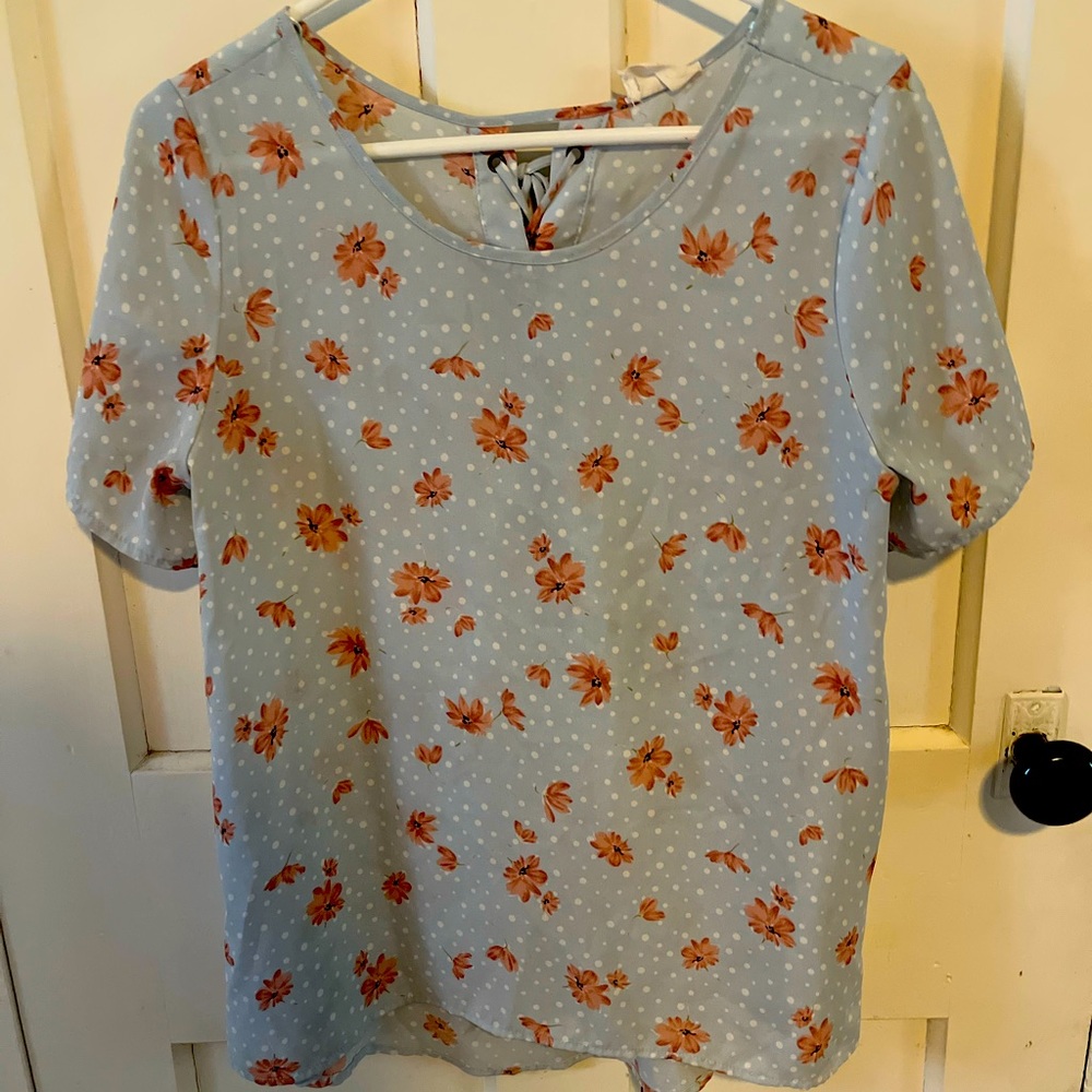 Dressy floral thin top